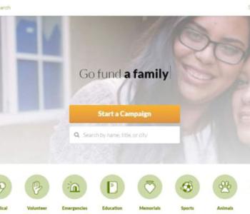 GoFundMe homepage image